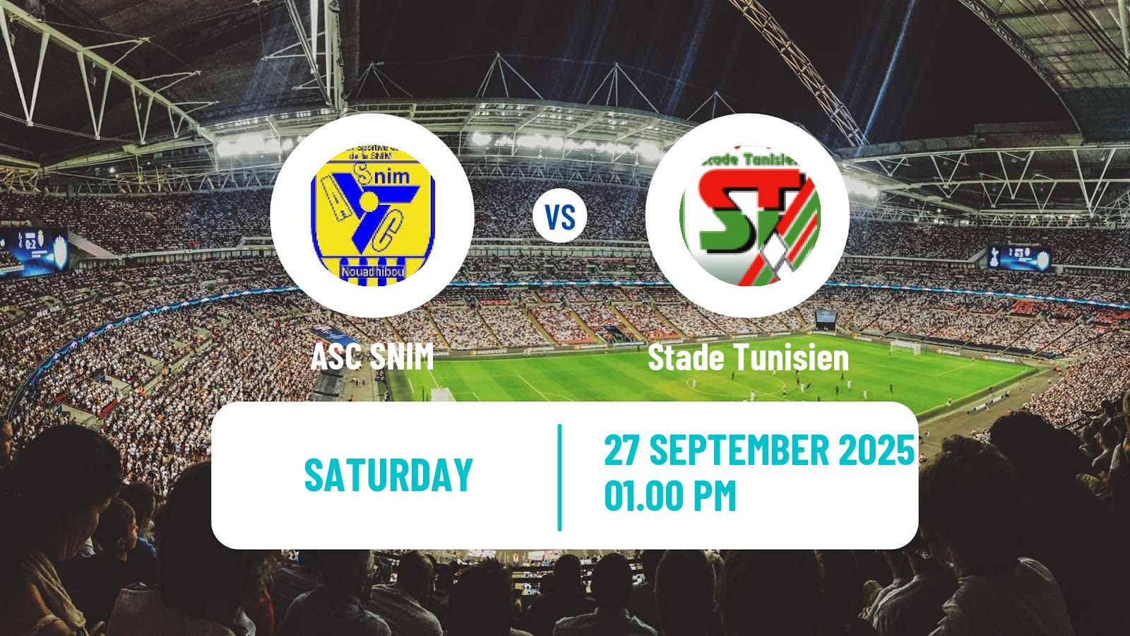 Soccer CAF Confederation Cup SNIM - Stade Tunisien