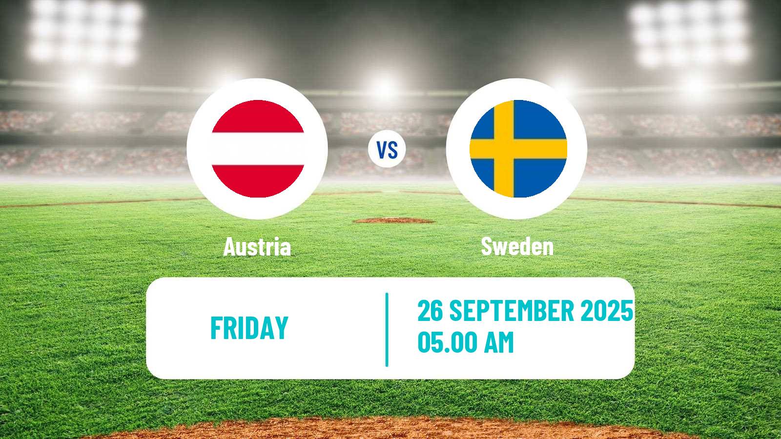 Baseball European Championship Baseball Austria - Sweden