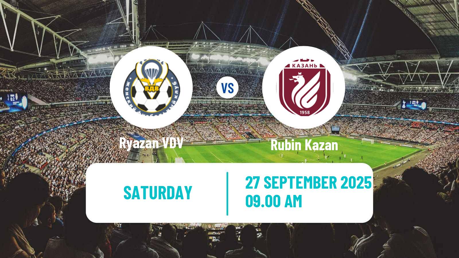Soccer Russian Supreme Division Women Ryazan VDV - Rubin Kazan