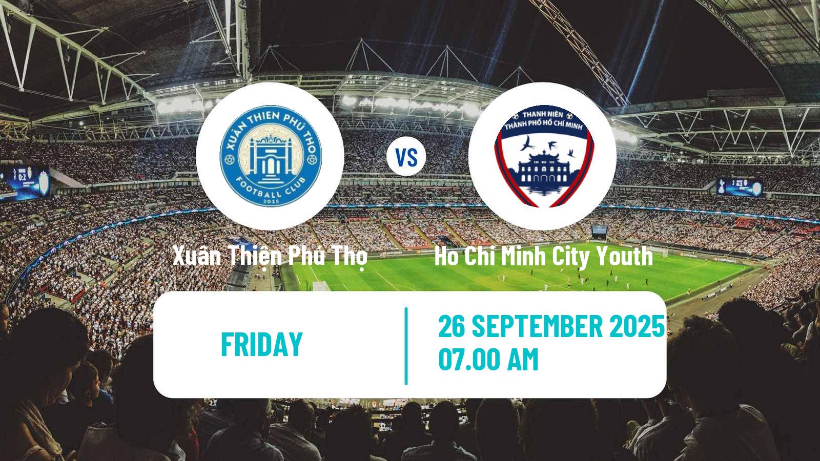 Soccer Vietnamese V League 2 Xuân Thiện Phú Thọ - Ho Chi Minh City Youth