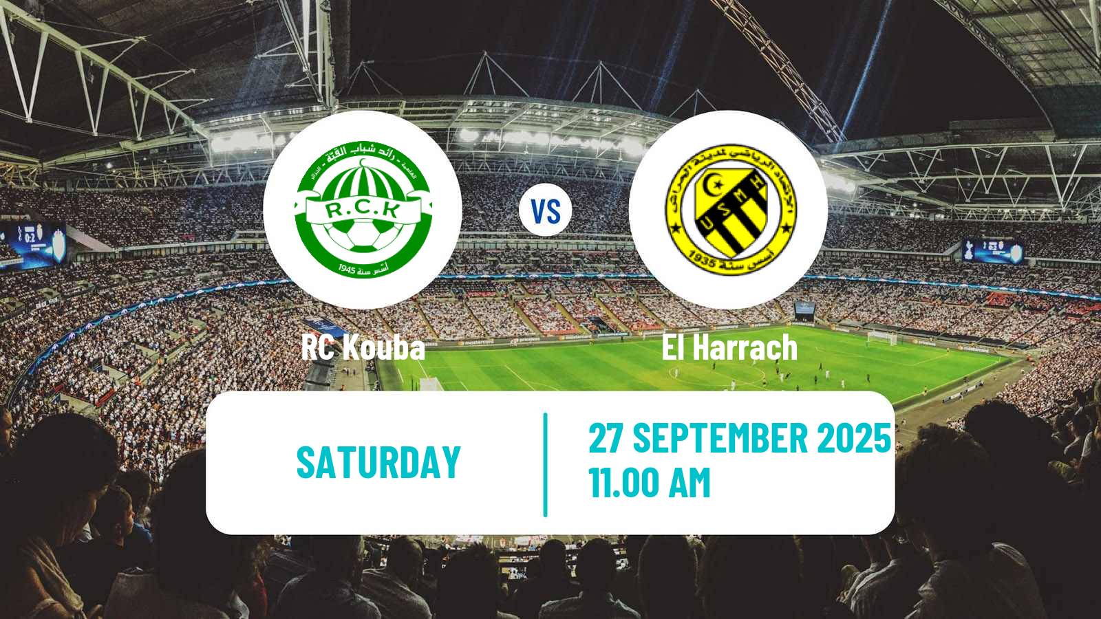 Soccer Algerian Ligue 2 Kouba - El Harrach