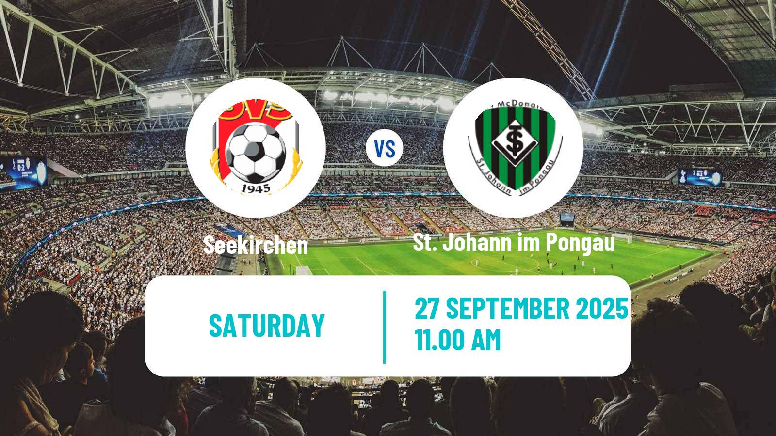 Soccer Austrian Regionalliga West Seekirchen - St. Johann im Pongau