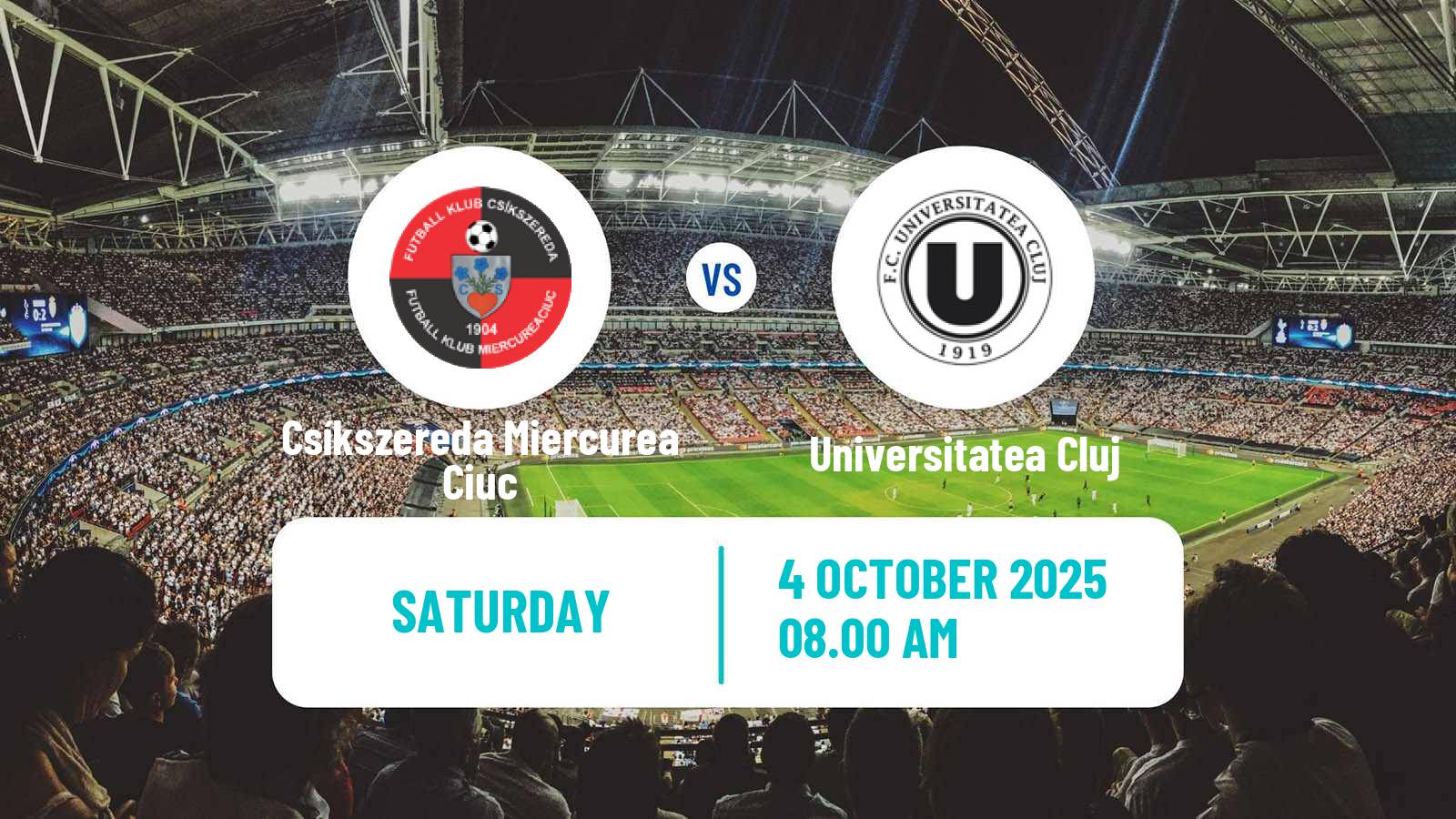 Soccer Romanian Liga 1 Csíkszereda Miercurea Ciuc - Universitatea Cluj
