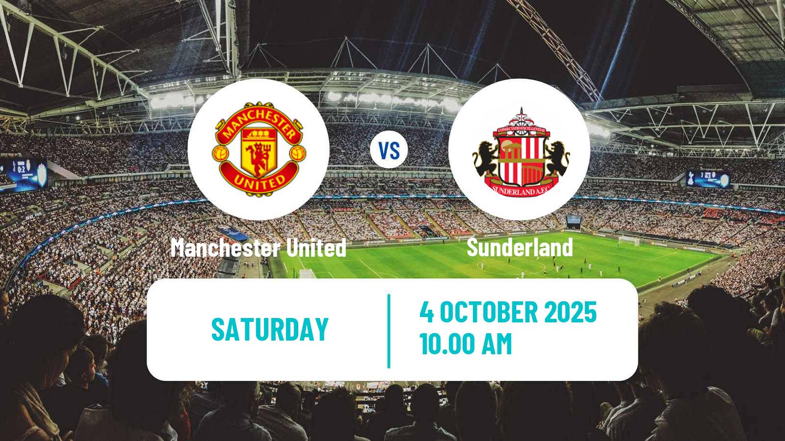 Soccer English Premier League Manchester United - Sunderland
