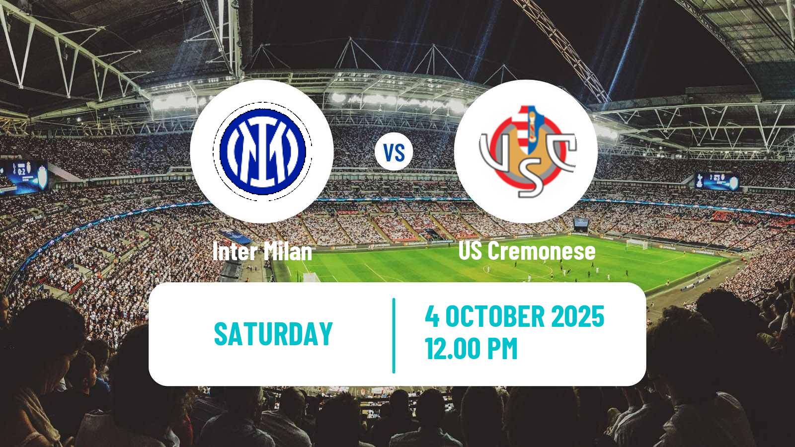 Soccer Italian Serie A Inter Milan - Cremonese