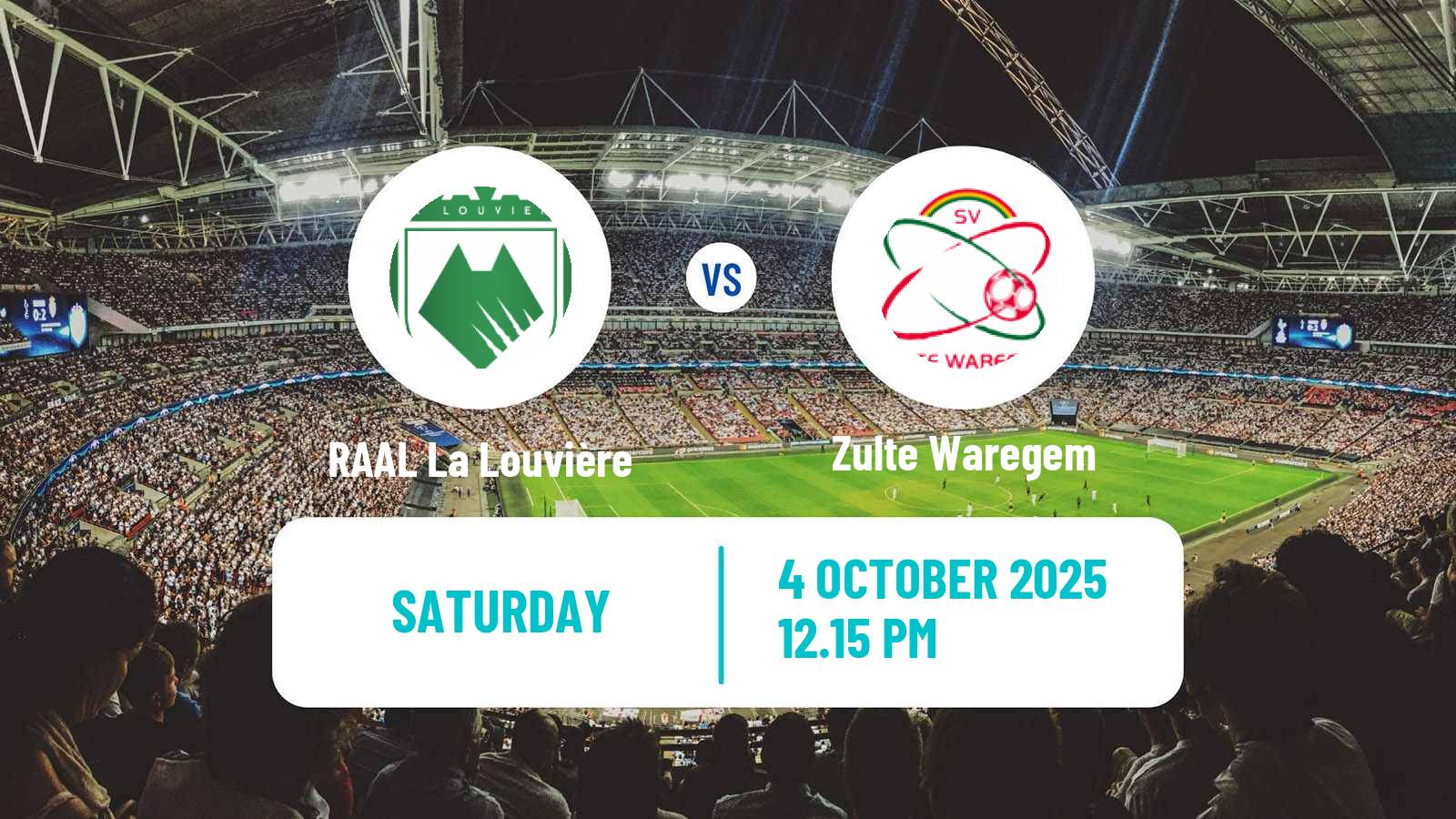 Soccer Belgian Jupiler Pro League RAAL La Louvière - Zulte Waregem