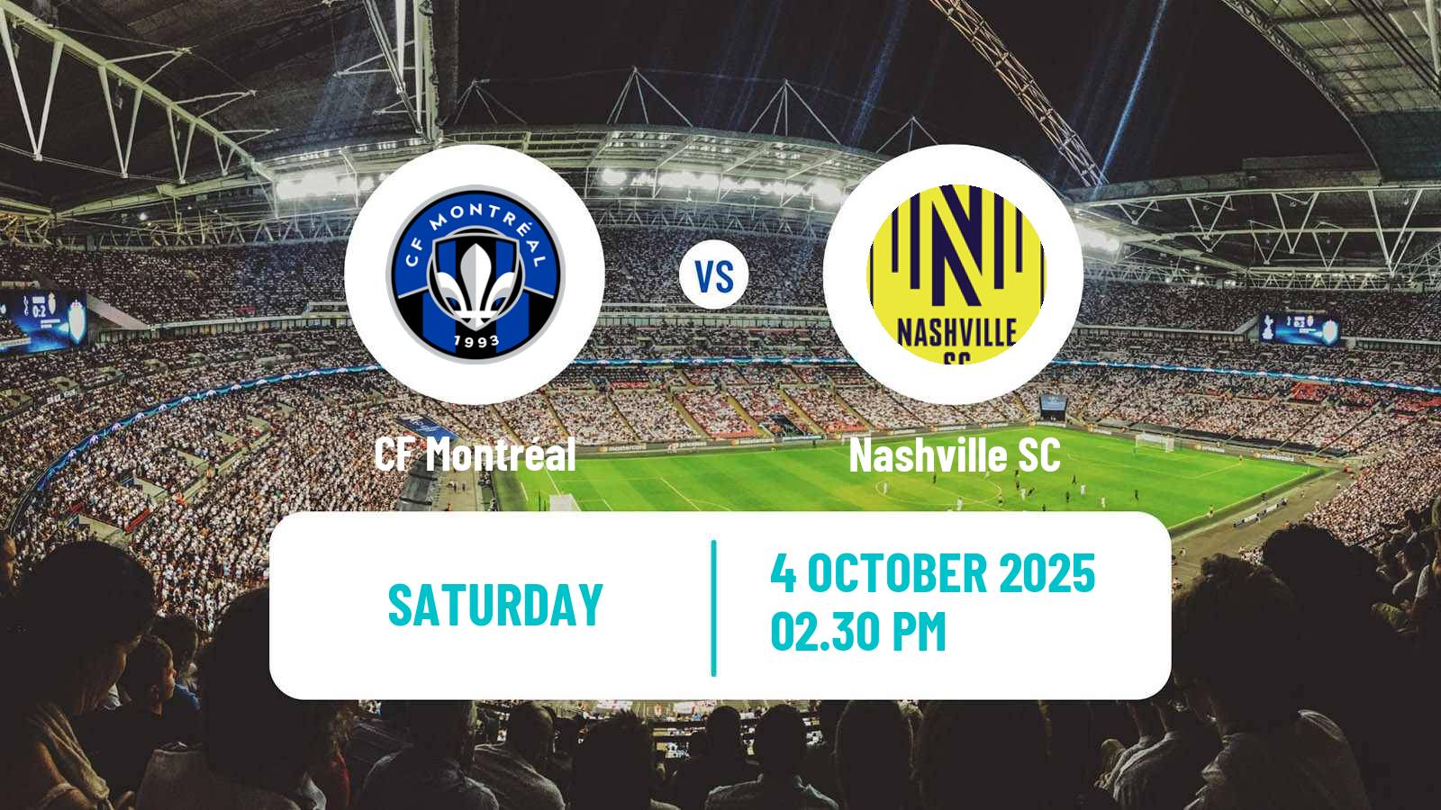 Soccer MLS CF Montréal - Nashville SC