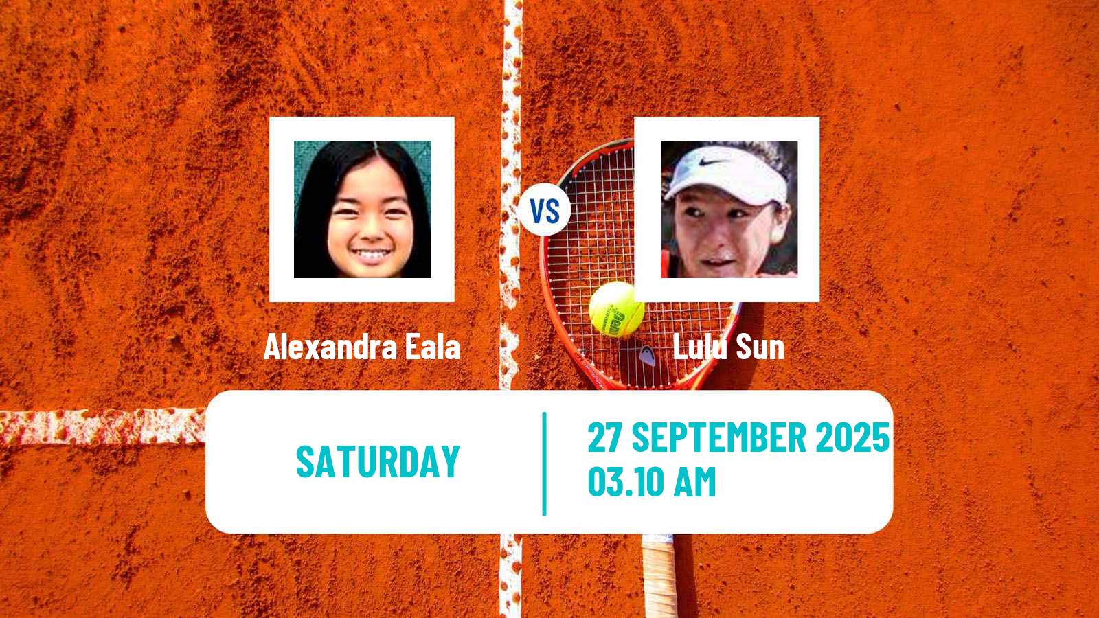 Tennis Jingshan Challenger Women Alexandra Eala - Lulu Sun