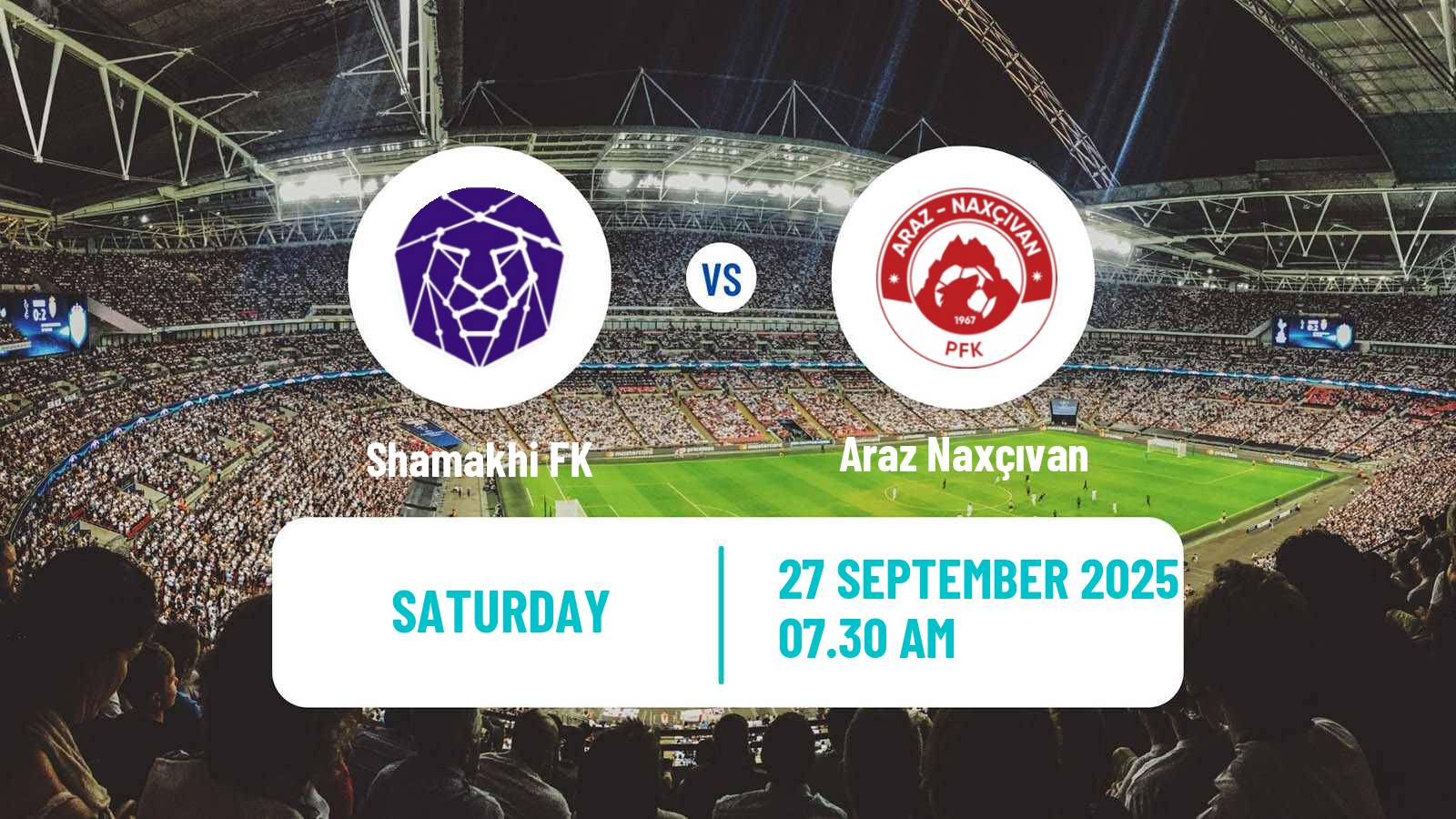 Soccer Azerbaijan Premier League Shamakhi - Araz Naxçıvan