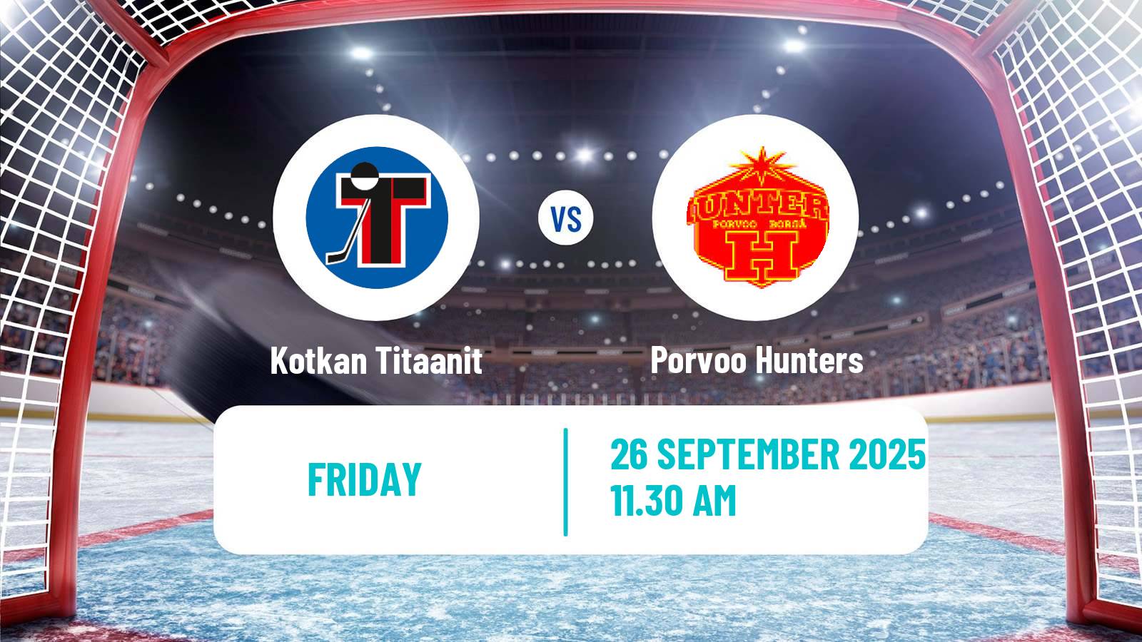 Hockey Finnish Suomi-sarja Kotkan Titaanit - Porvoo Hunters