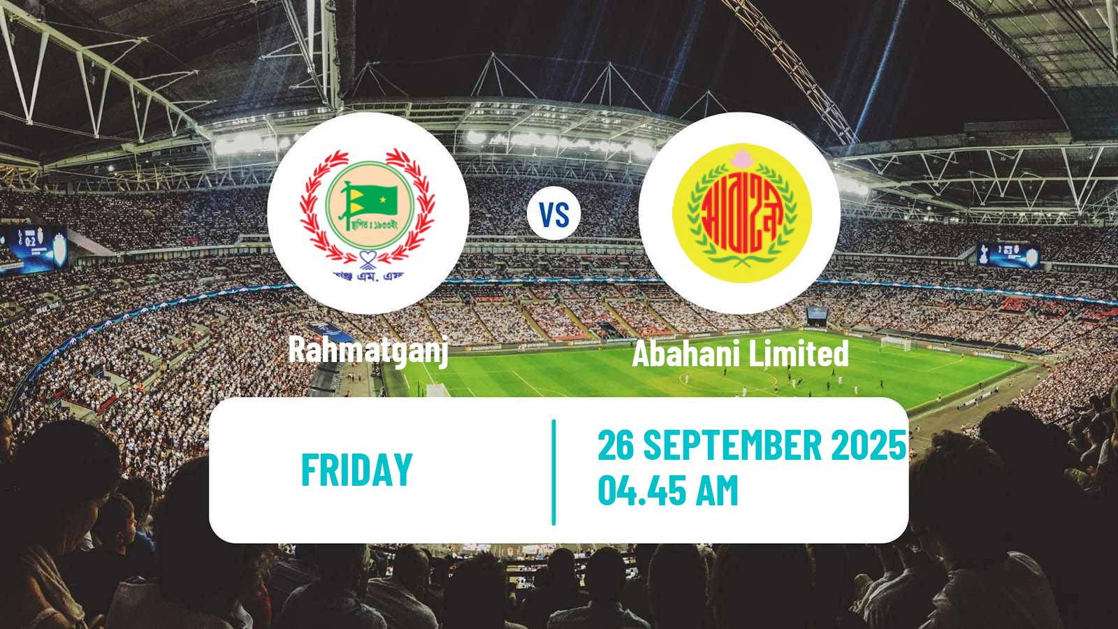 Soccer Bangladesh Premier League Football Rahmatganj - Abahani Limited