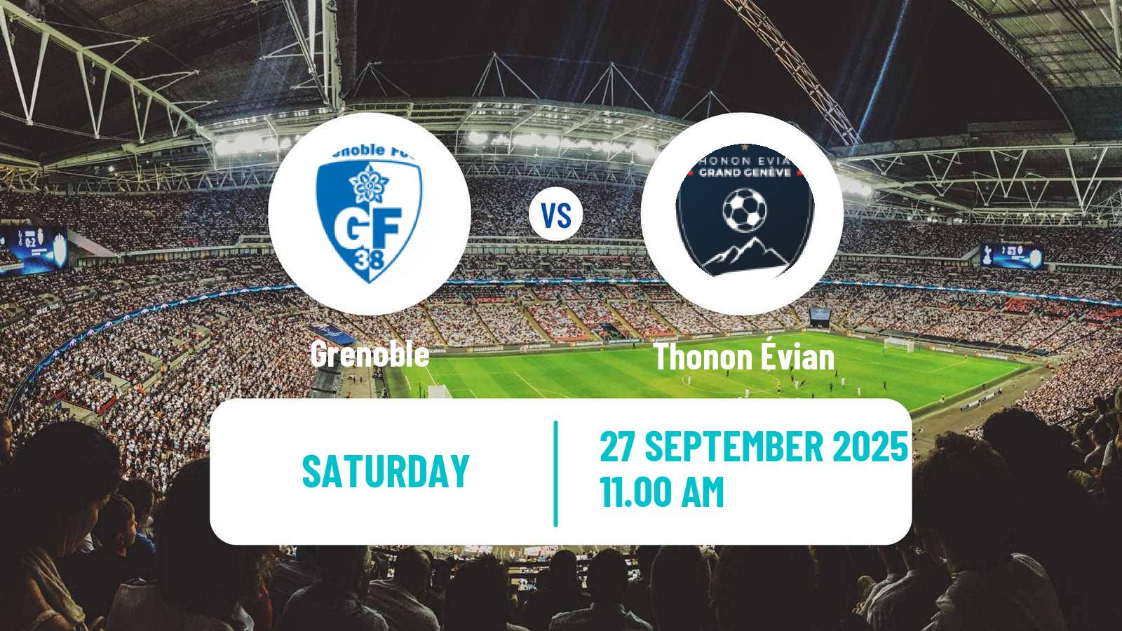 Soccer French Division 2 Women Grenoble - Thonon Évian