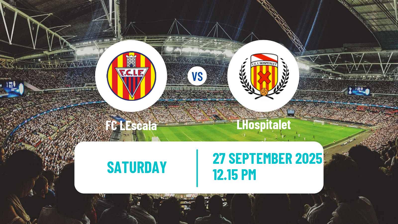 Soccer Spanish Tercera RFEF - Group 5 LEscala - LHospitalet