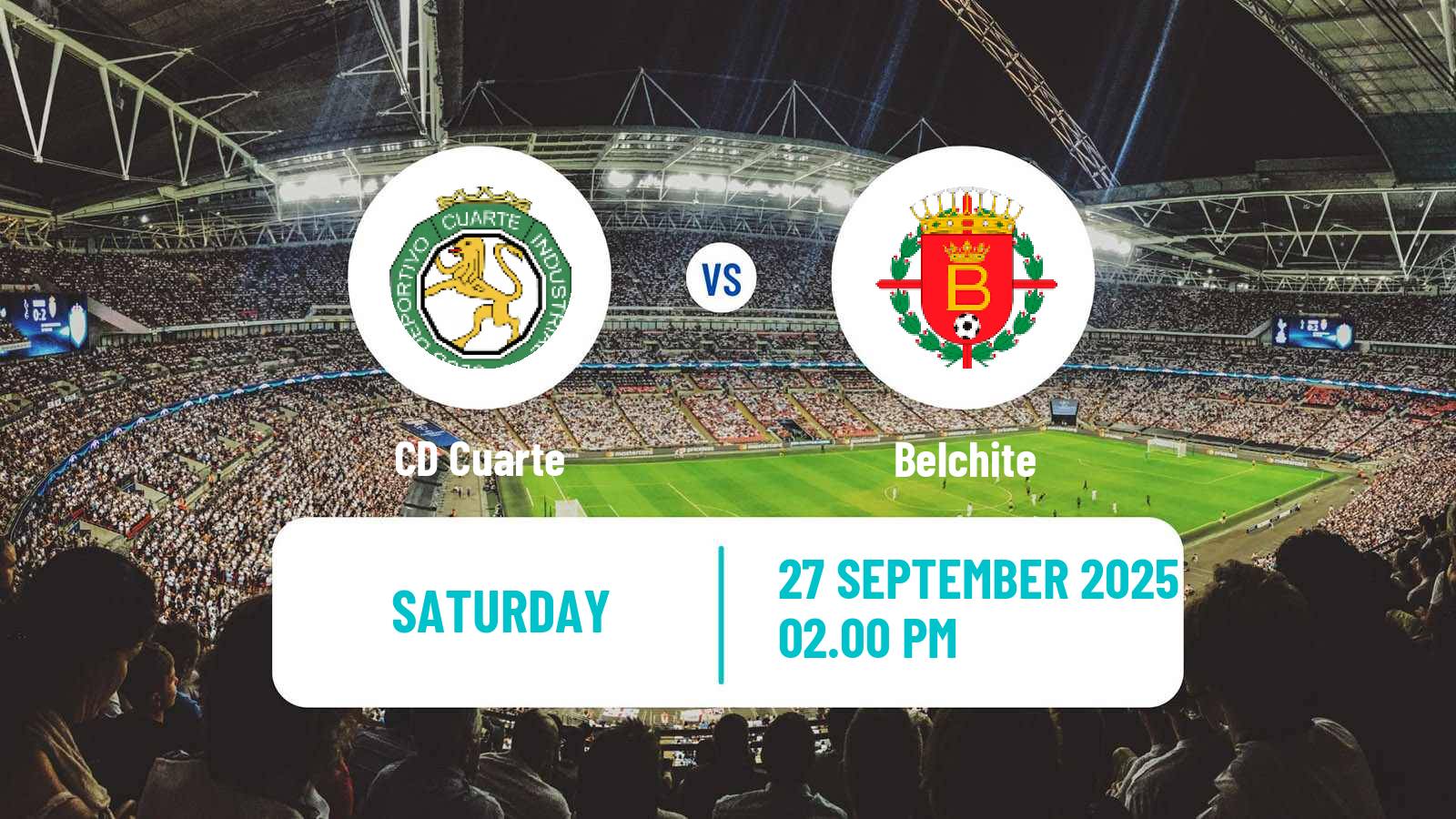 Soccer Spanish Tercera RFEF - Group 17 Cuarte - Belchite