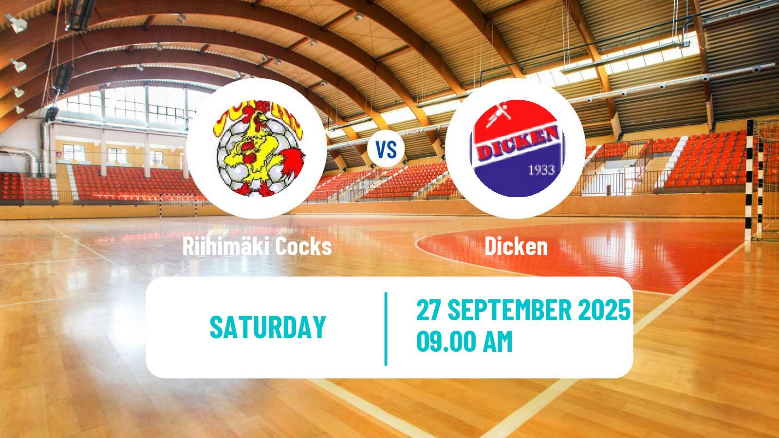 Handball Finnish SM-sarja Handball Riihimäki Cocks - Dicken