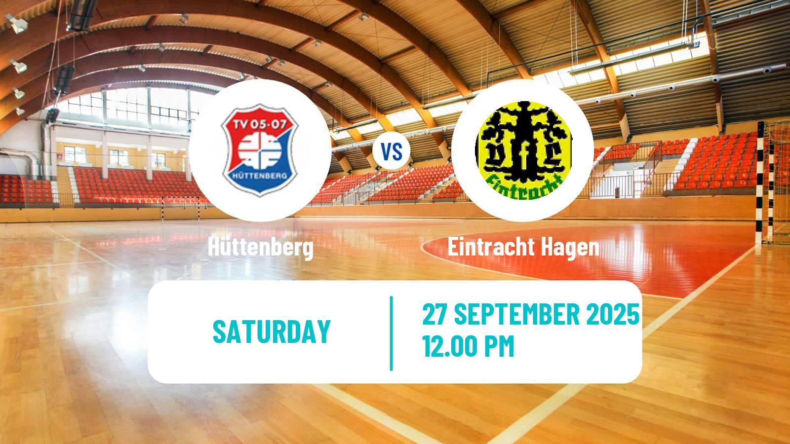 Handball German 2 Bundesliga Handball Hüttenberg - Eintracht Hagen