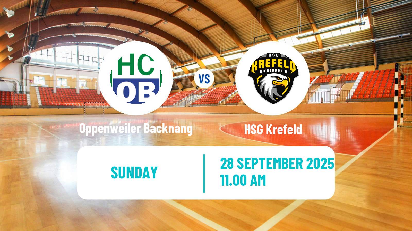 Handball German 2 Bundesliga Handball Oppenweiler Backnang - Krefeld
