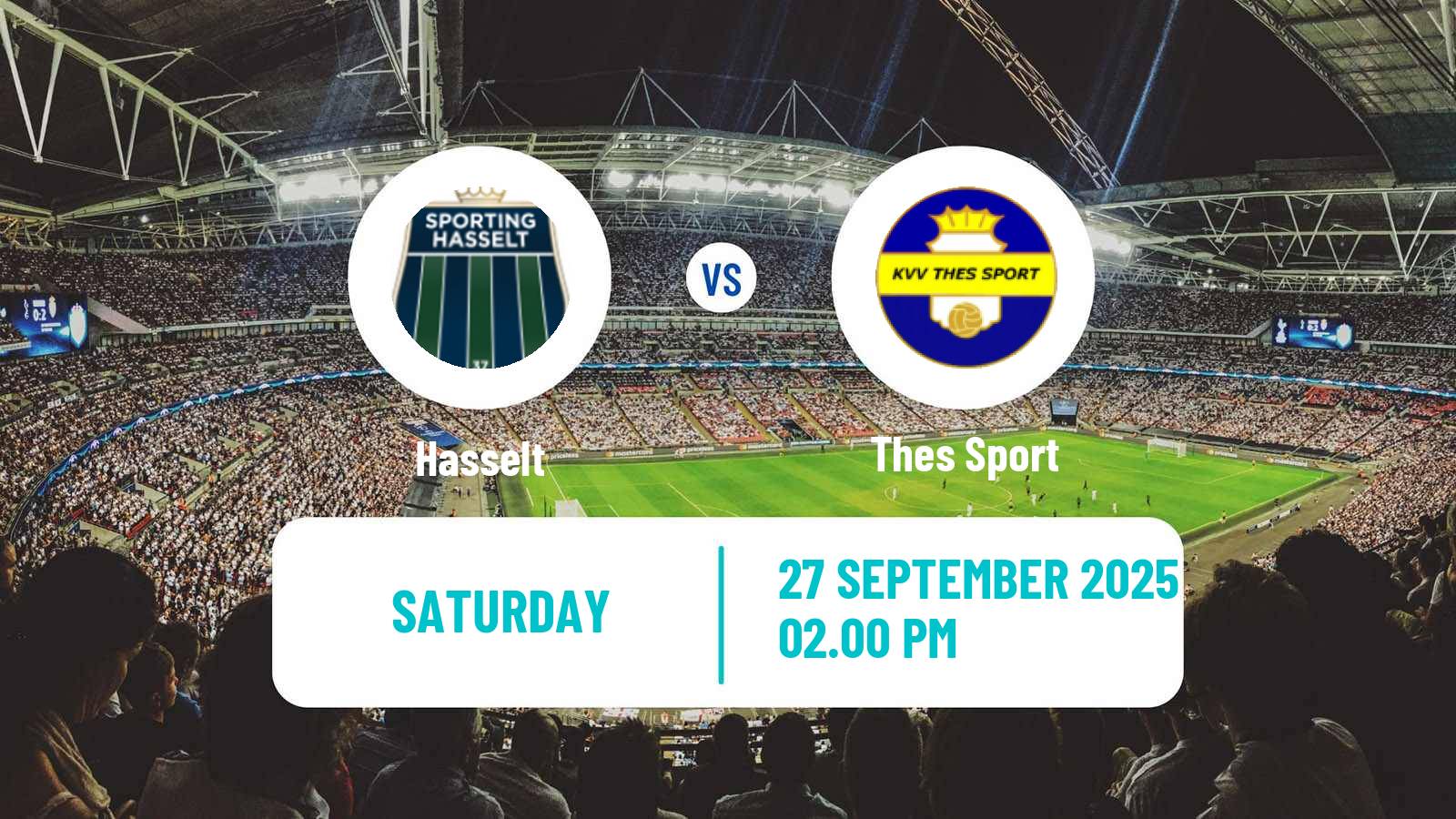 Soccer Belgian National Division 1 VV Hasselt - Thes Sport