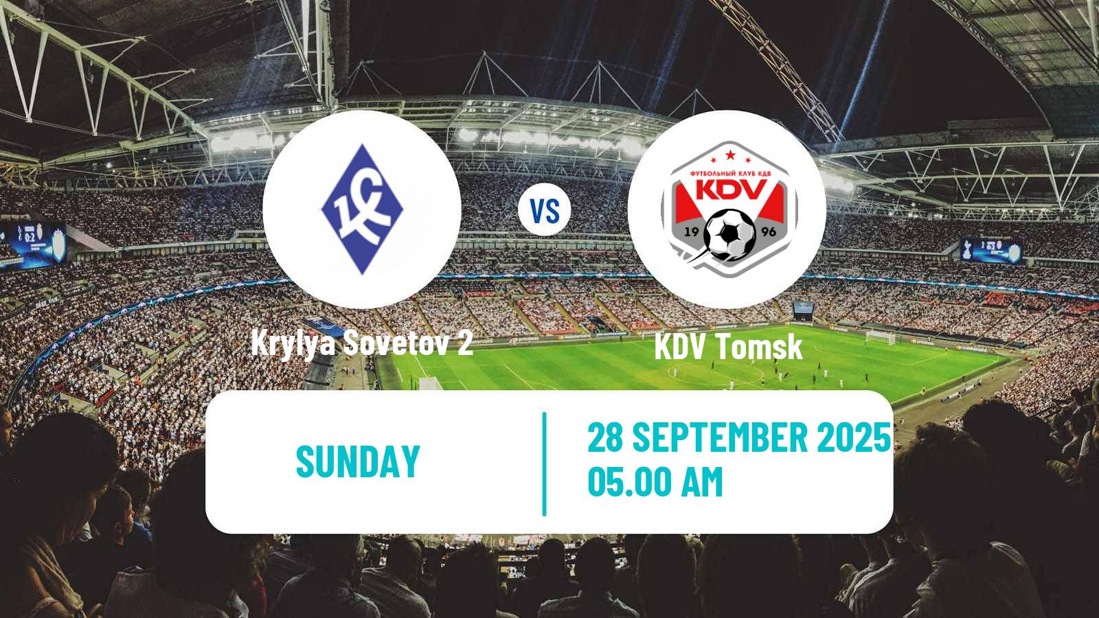 Soccer  FNL 2 Division B Group 4 Krylya Sovetov 2 - KDV Tomsk
