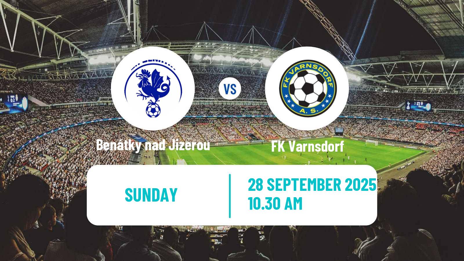 Soccer Czech CFL Group B Benátky nad Jizerou - Varnsdorf