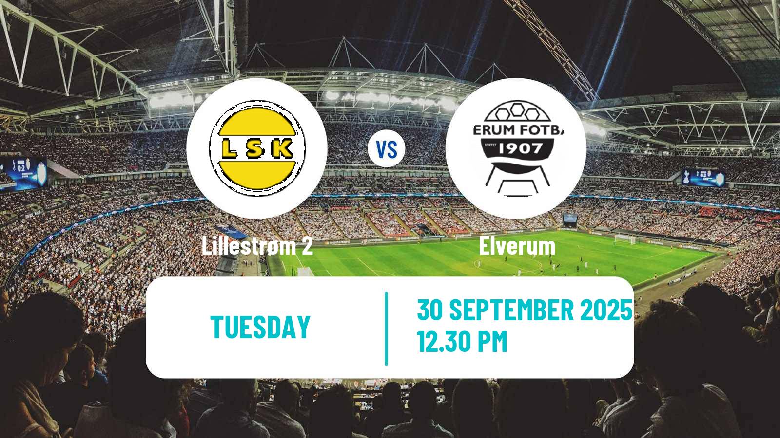 Soccer Norwegian Division 3 - Group 3 Lillestrøm 2 - Elverum