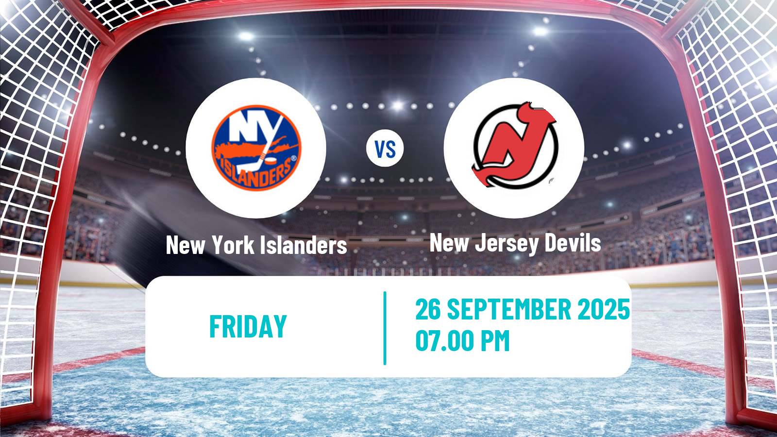 Hockey NHL New York Islanders - New Jersey Devils