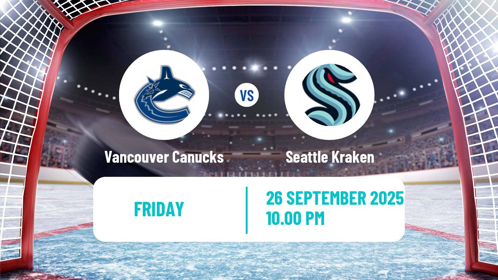Hockey NHL Vancouver Canucks - Seattle Kraken