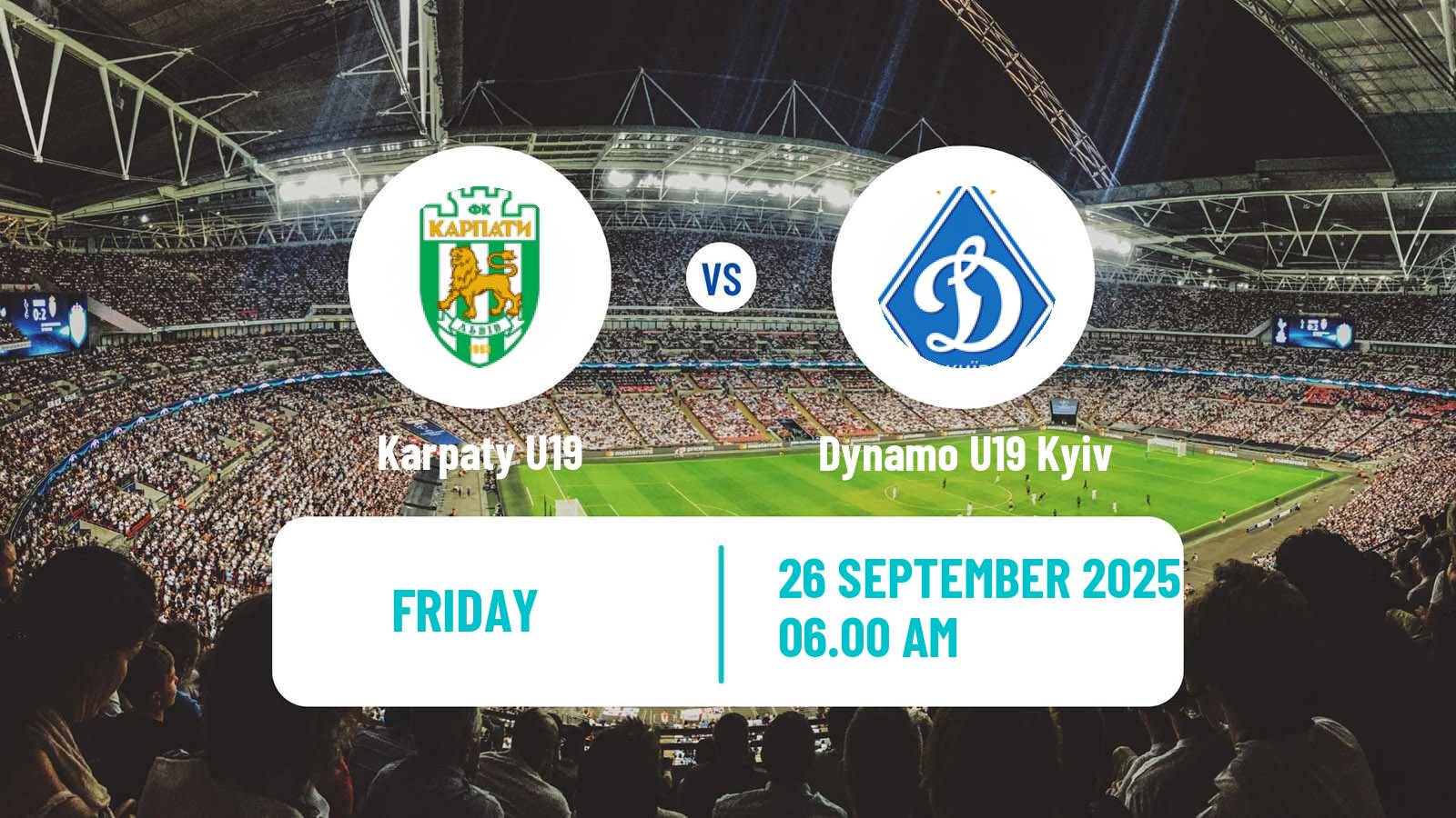 Soccer Ukrainian U19 League Karpaty U19 - Dynamo U19 Kyiv
