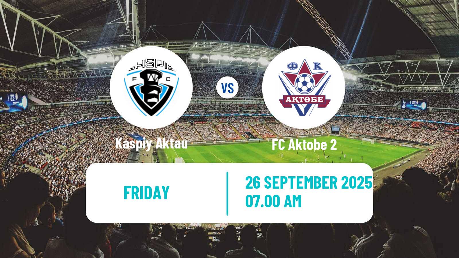 Soccer Kazakh First Division Kaspiy Aktau - Aktobe 2