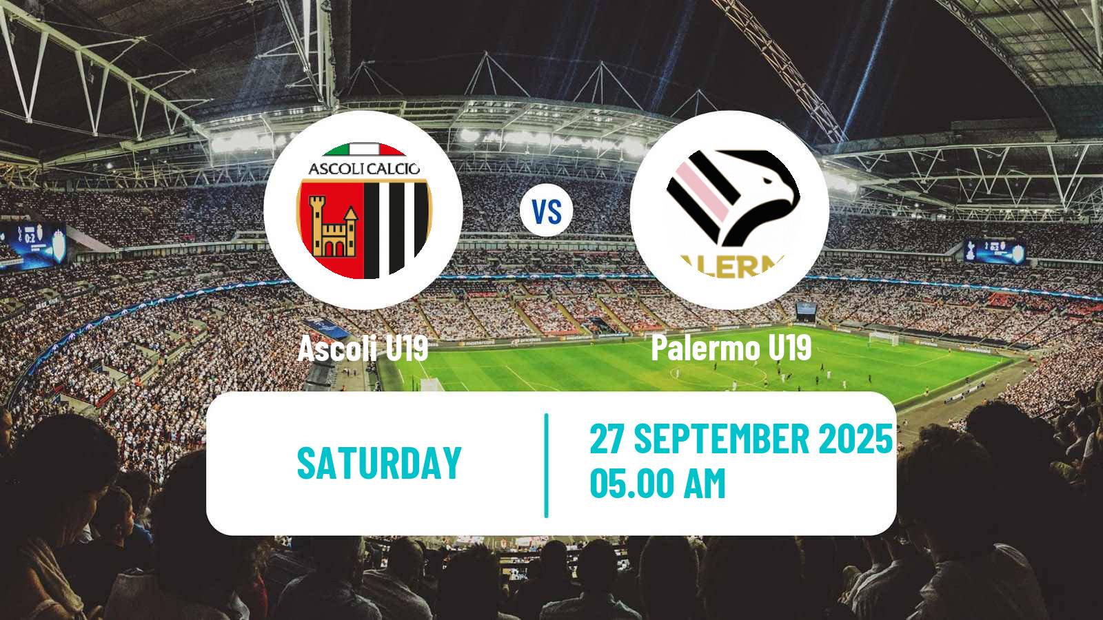 Soccer Italian Primavera 2 Ascoli U19 - Palermo U19