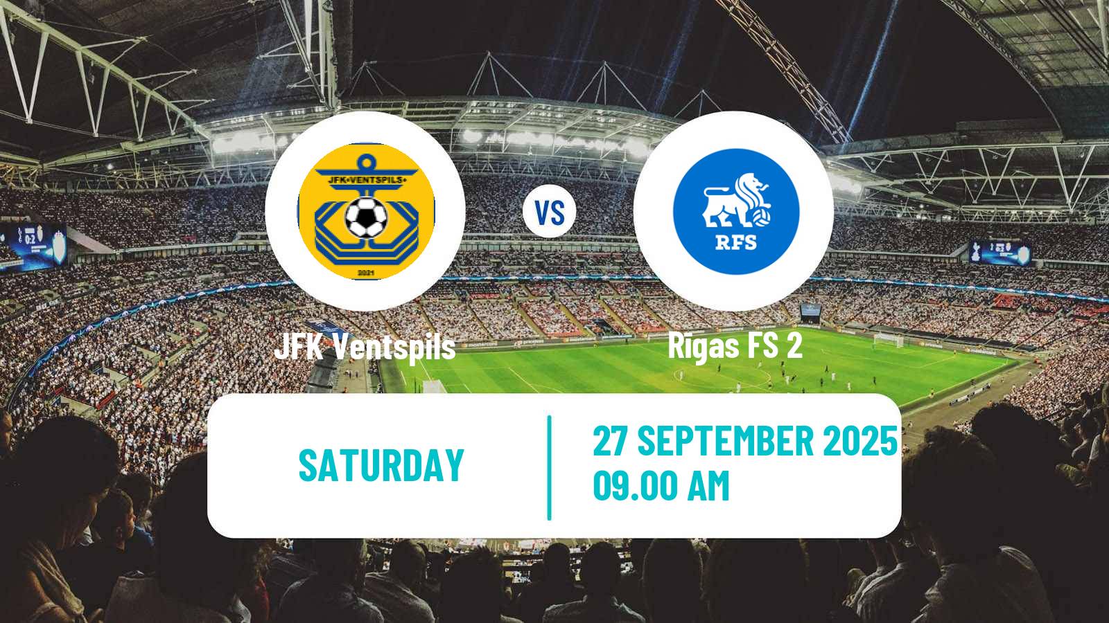 Soccer Latvian 1 Liga JFK Ventspils - Rīgas FS 2