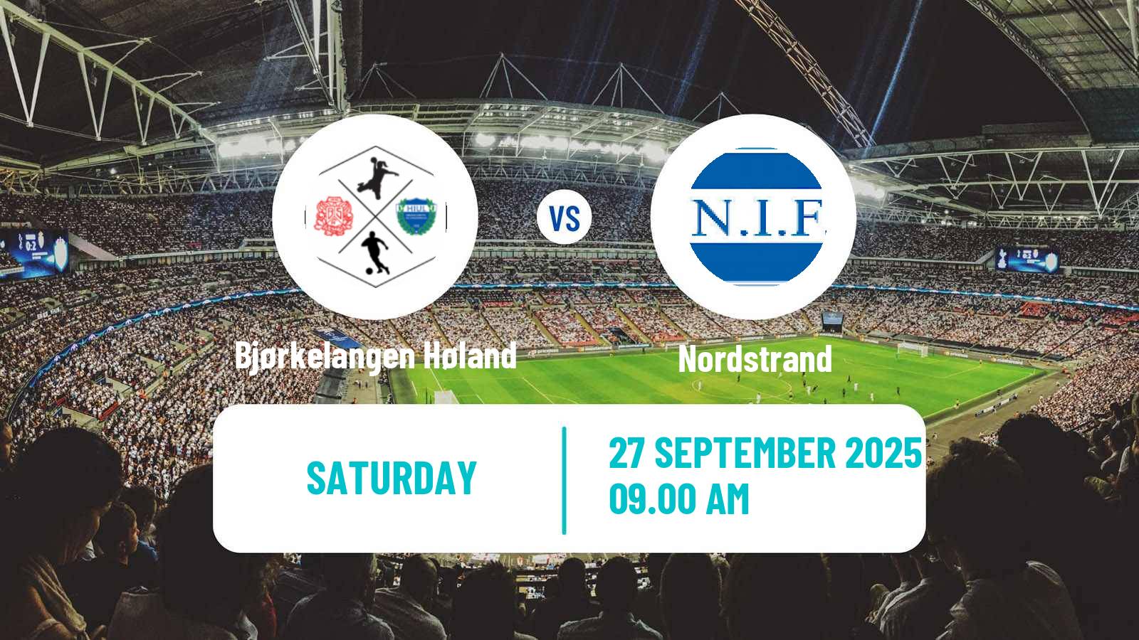 Soccer Norwegian Division 3 - Group 3 Bjørkelangen Høland - Nordstrand