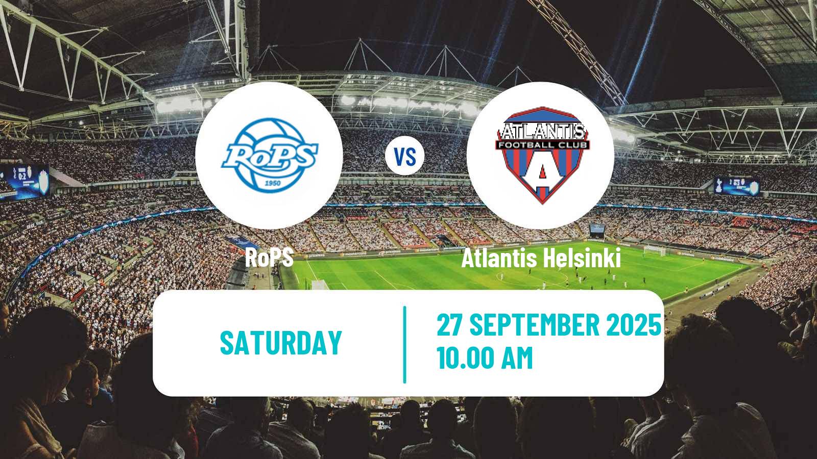 Soccer Finnish Ykkonen RoPS - Atlantis Helsinki