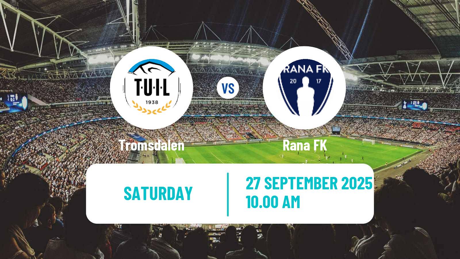 Soccer Norwegian Division 2 - Group 2 Tromsdalen - Rana