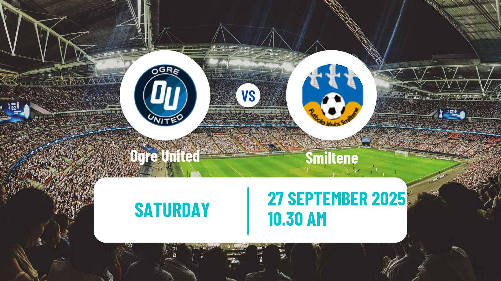 Soccer Latvian 1 Liga Ogre United - Smiltene
