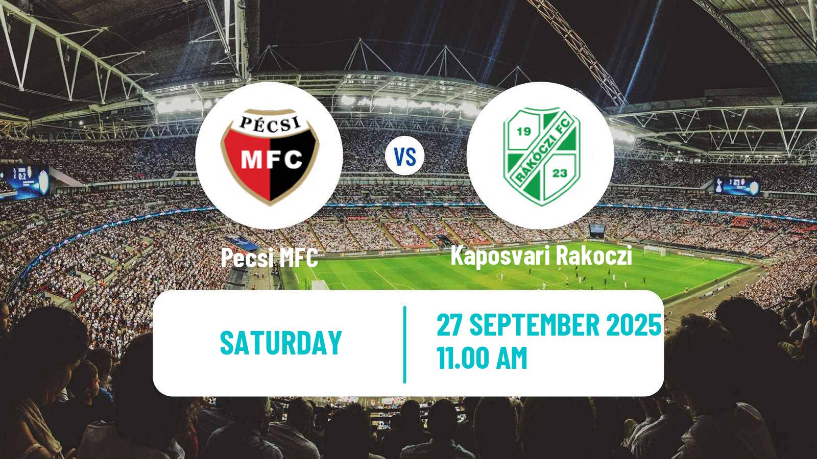 Soccer Hungarian NB III Southwest Pecsi - Kaposvari Rakoczi