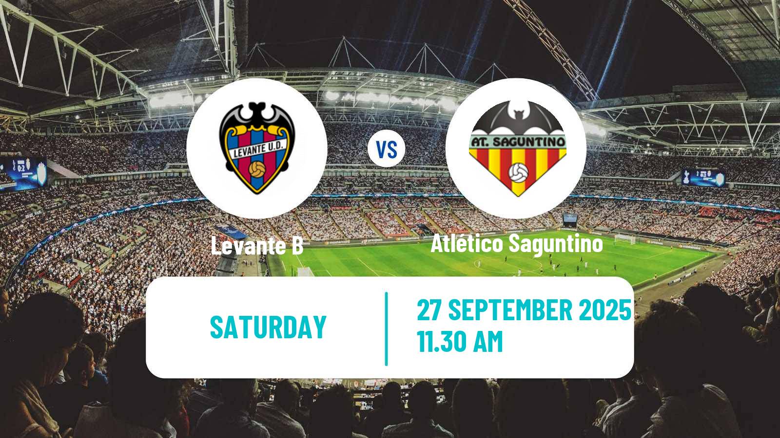 Soccer Spanish Tercera RFEF - Group 6 Levante B - Atlético Saguntino