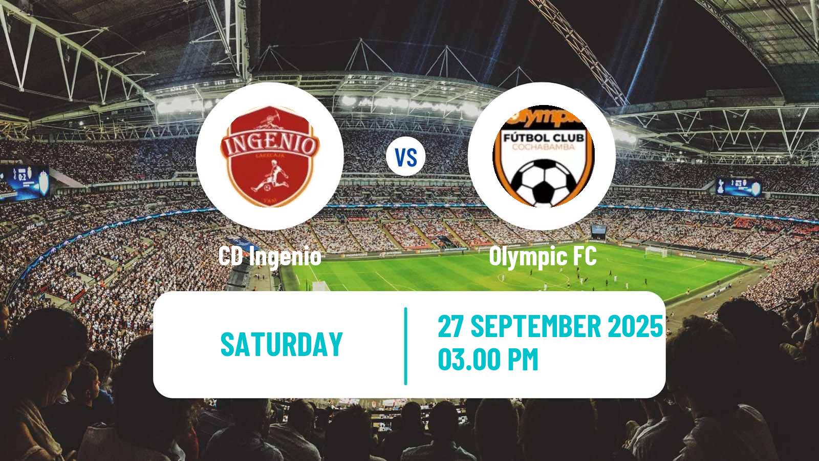 Soccer Bolivian Nacional B Ingenio - Olympic FC