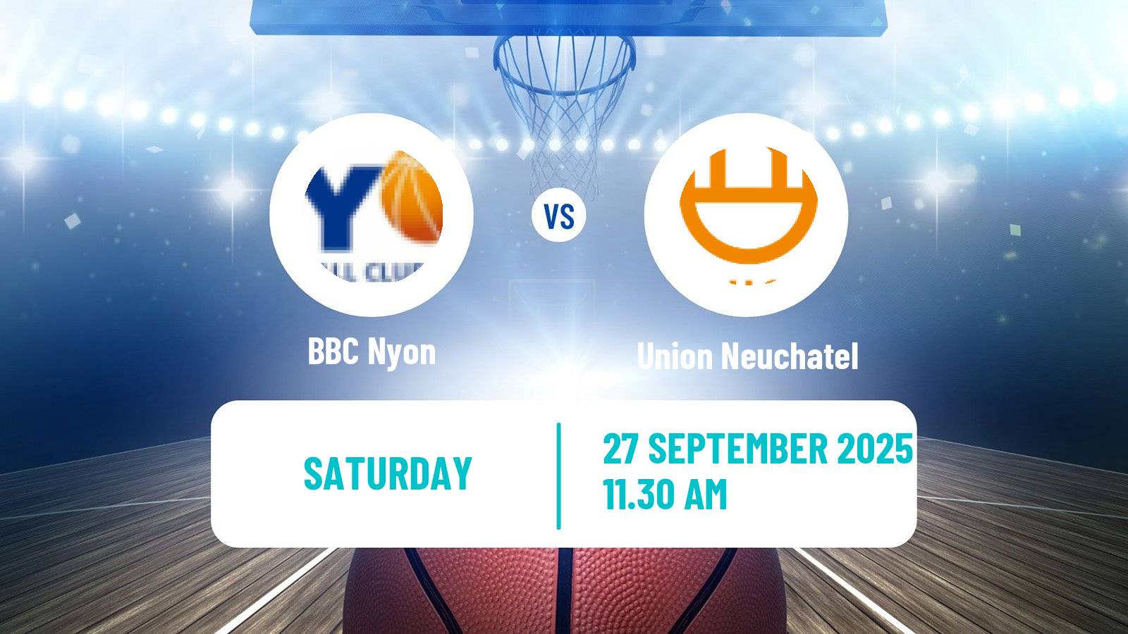 Basketball Swiss SB League Basketball BBC Nyon - Union Neuchatel
