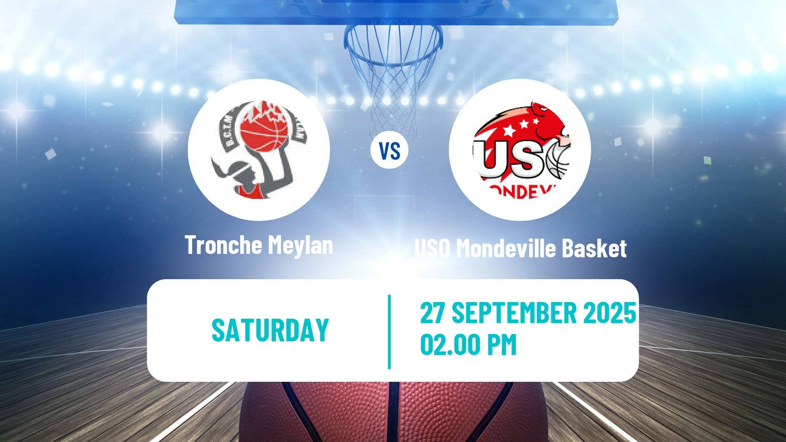 Basketball French Ligue 2 Basketball Women Tronche Meylan - USO Mondeville Basket
