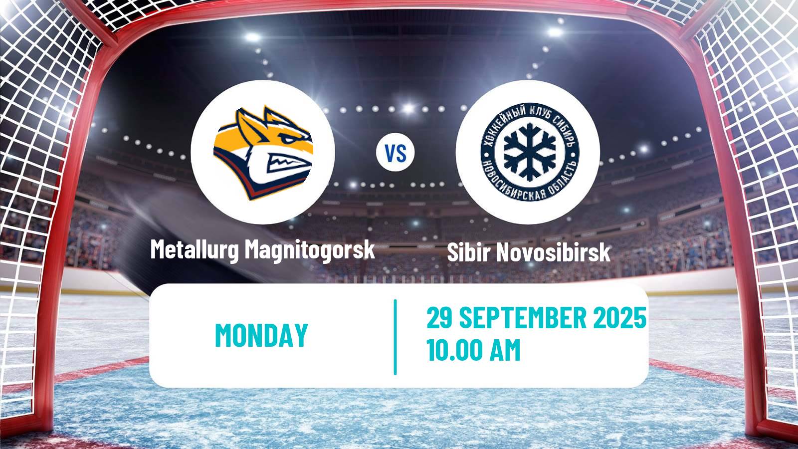 Hockey KHL Metallurg Magnitogorsk - Sibir Novosibirsk