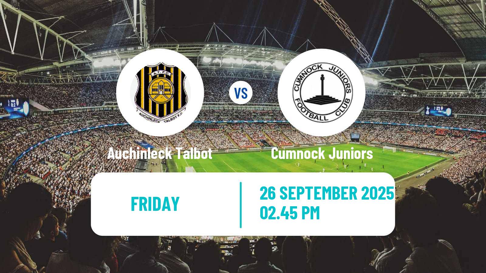 Soccer Scottish Cup Auchinleck Talbot - Cumnock Juniors