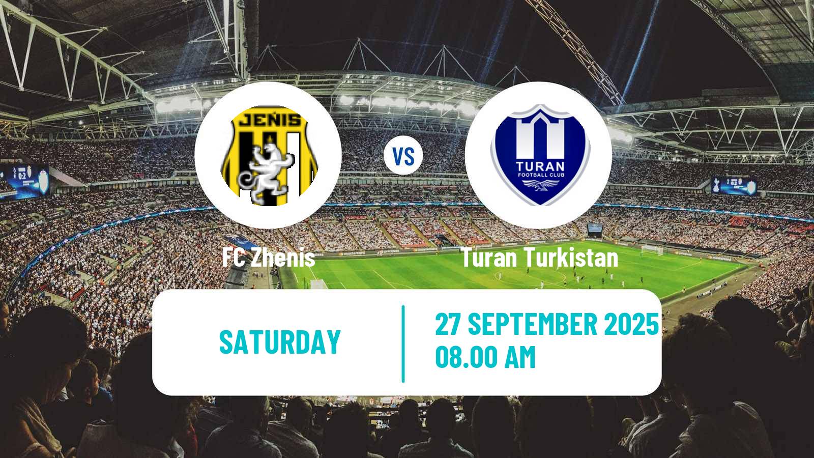 Soccer Kazakh Premier League Zhenis - Turan Turkistan