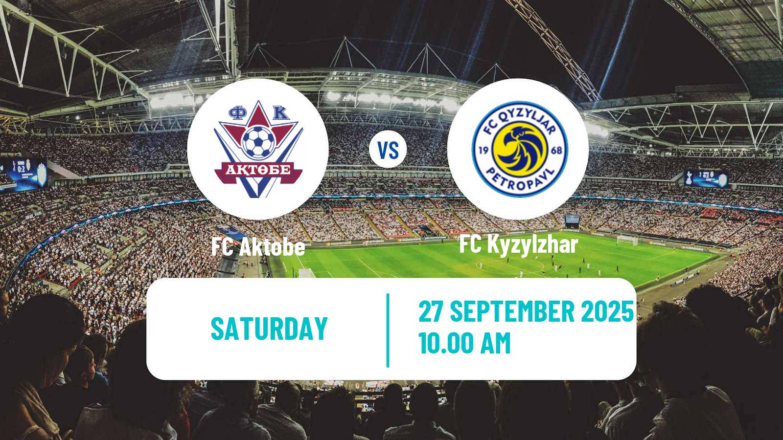 Soccer Kazakh Premier League Aktobe - Kyzylzhar