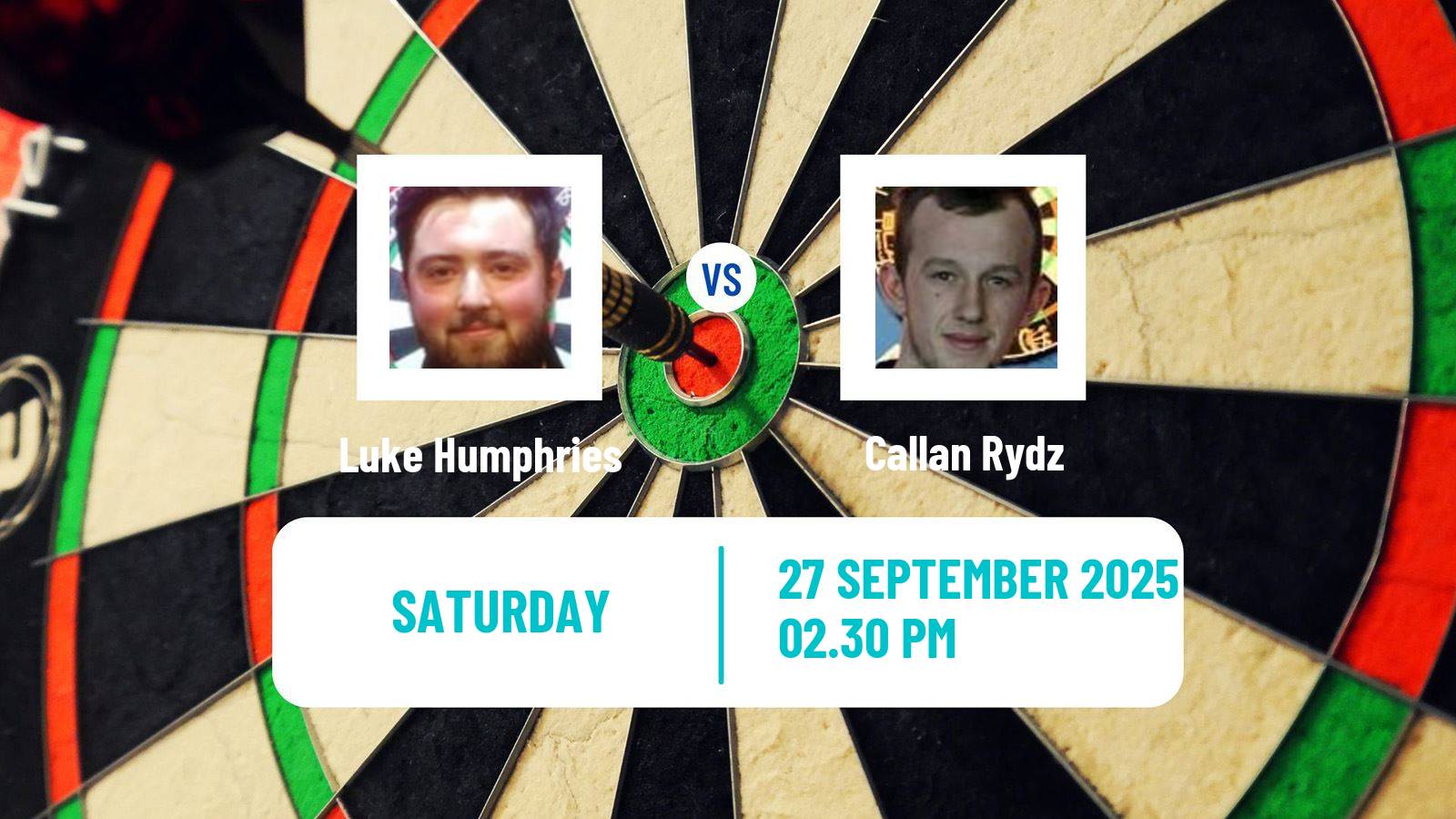 Darts European Tour 13 Luke Humphries - Callan Rydz