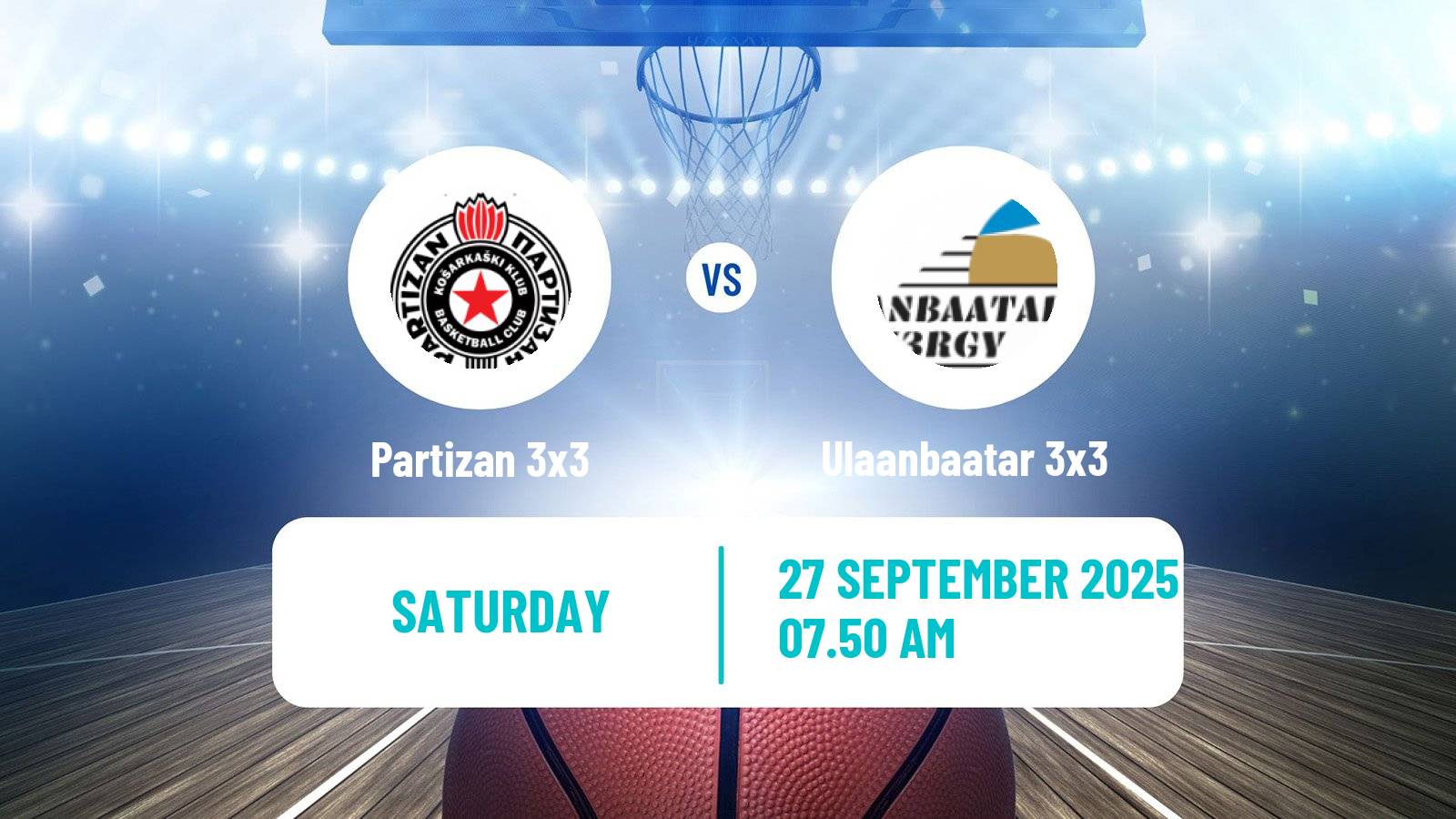 Basketball World Tour Shanghai 3x3 Partizan 3x3 - Ulaanbaatar 3x3