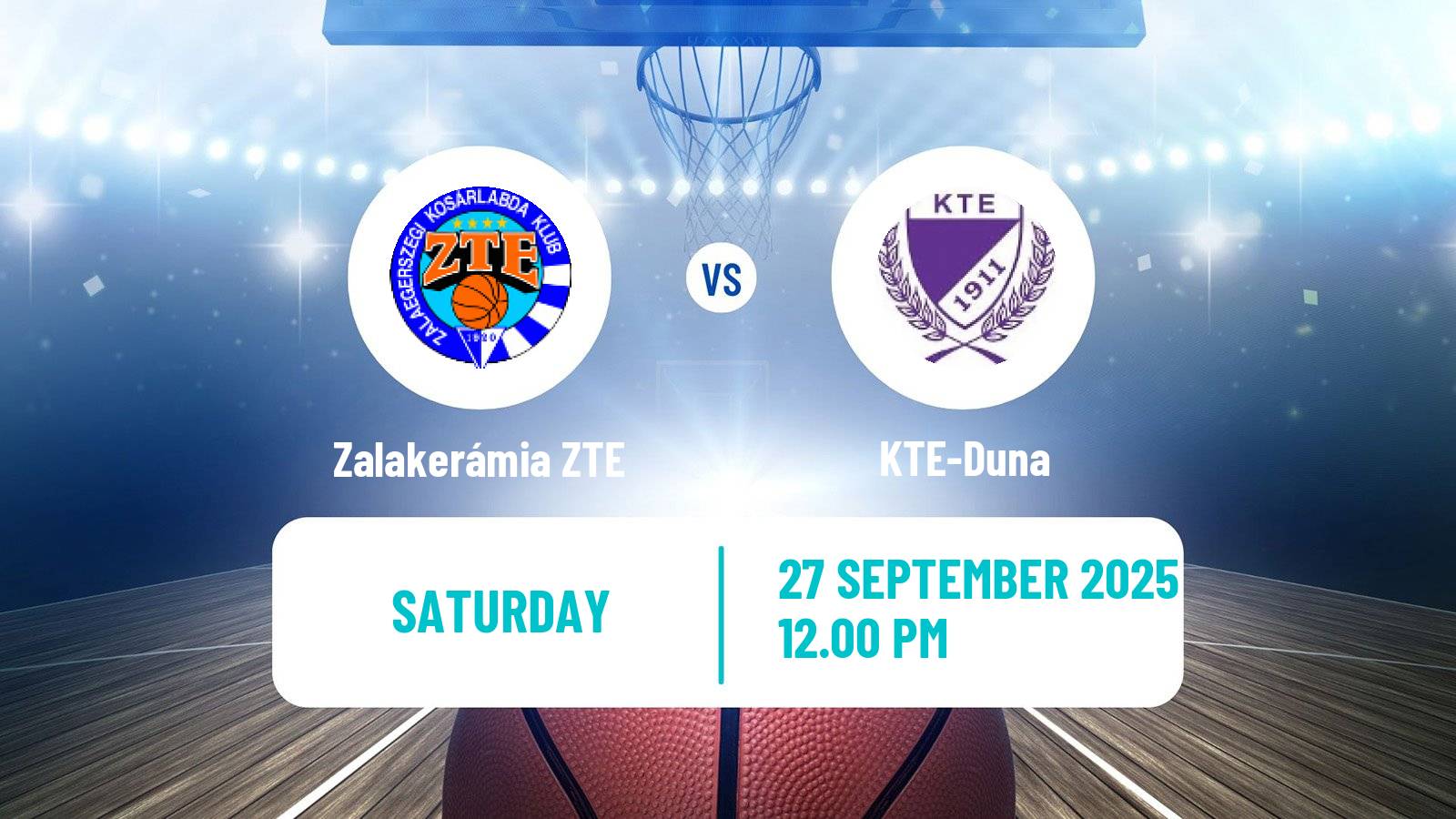 Basketball Hungarian NB I Basketball Zalakerámia ZTE - KTE-Duna