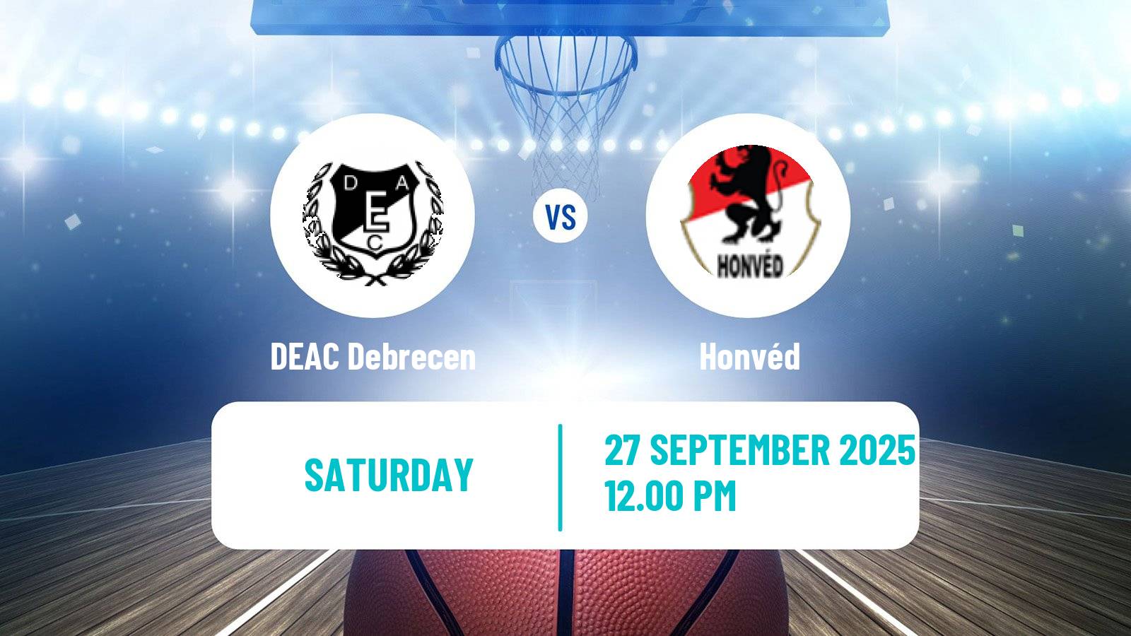Basketball Hungarian NB I Basketball DEAC Debrecen - Honvéd
