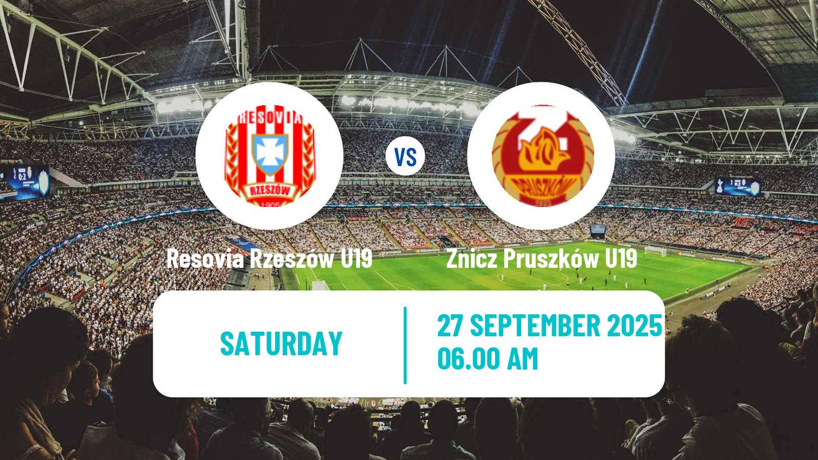 Soccer Polish Central Youth League Resovia Rzeszów U19 - Znicz Pruszków U19