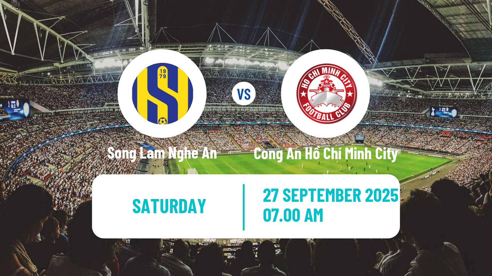 Soccer Vietnamese V League 1 Song Lam Nghe An - Cong An Hồ Chí Minh City
